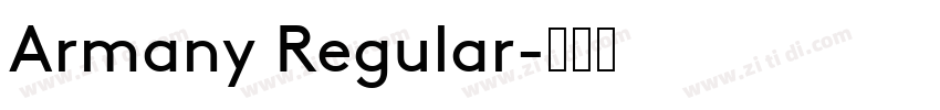 Armany Regular字体转换